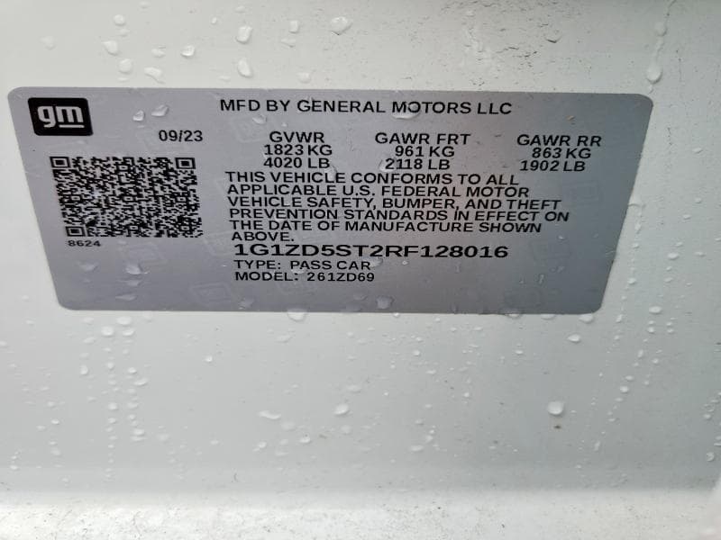 2024 CHEVROLET MALIBU LT 12