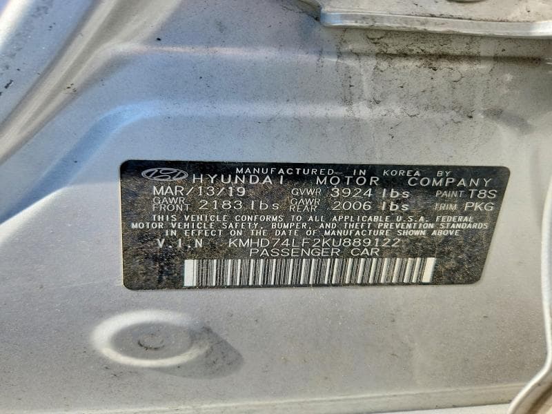 2019 HYUNDAI ELANTRA SE 13