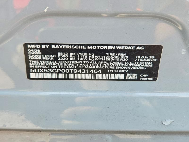 2026 BMW X3 30 XDRIVE 14