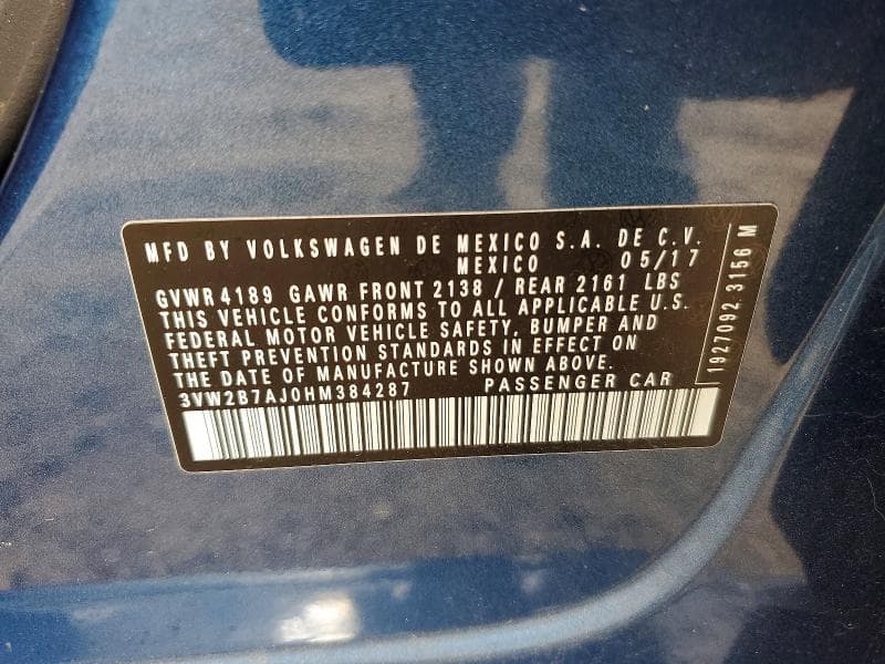 2017 VOLKSWAGEN JETTA S 12