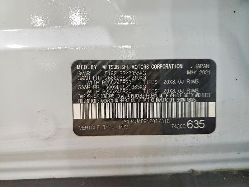 2022 MITSUBISHI OUTLANDER SE 12