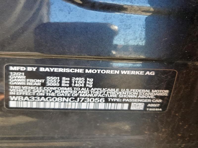 2022 BMW 530XE 12