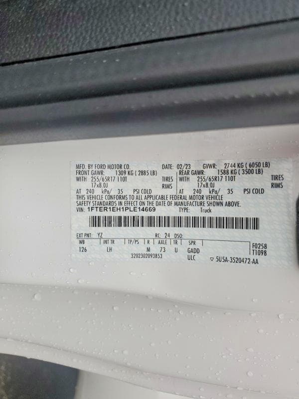 2023 FORD RANGER XL 12