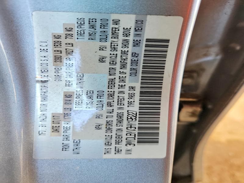 2017 TOYOTA YARIS IA BASE 13