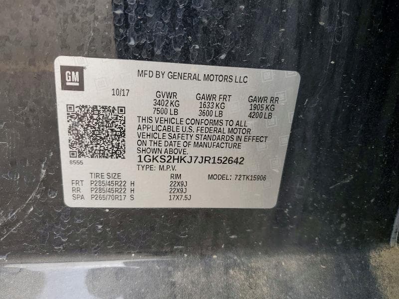 2018 GMC YUKON XL DENALI 13