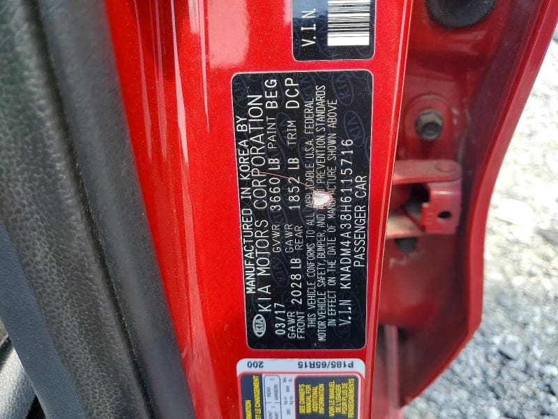 2017 KIA RIO LX 12