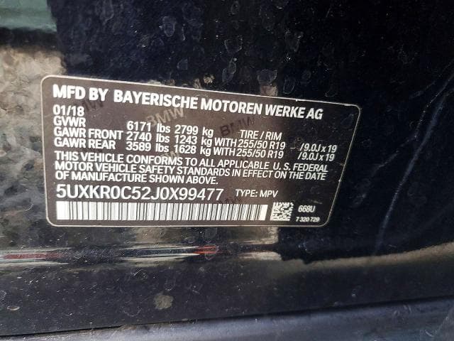 2018 BMW X5 XDRIVE35I 13