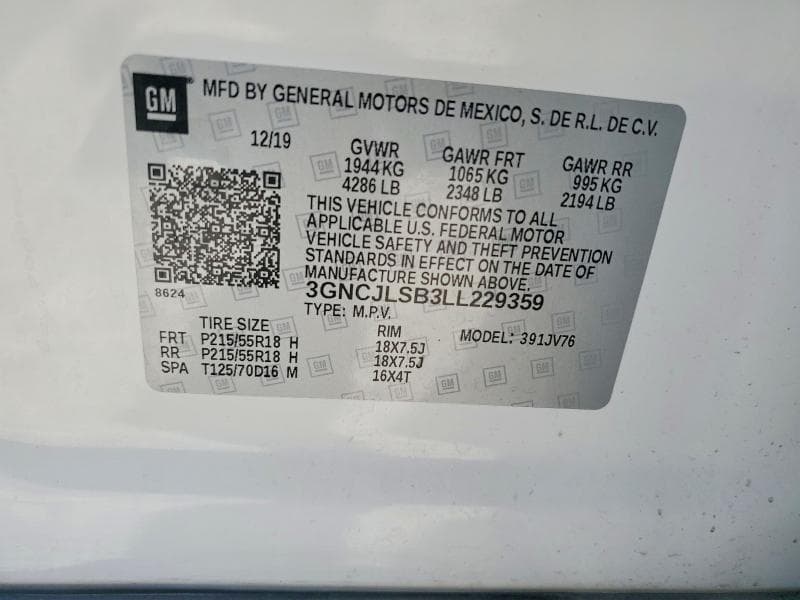 2020 CHEVROLET TRAX 1LT 12