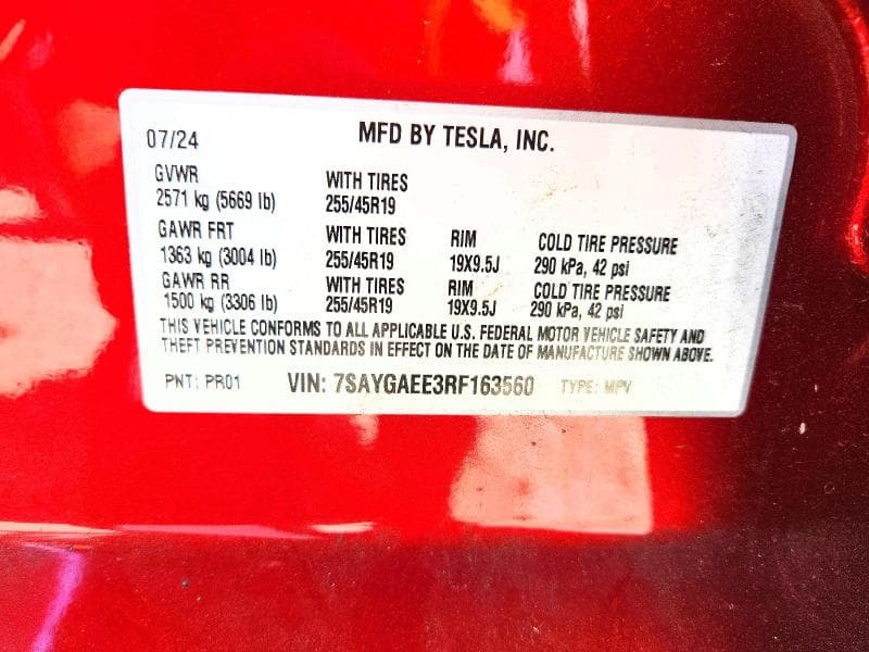 2024 TESLA MODEL Y 14