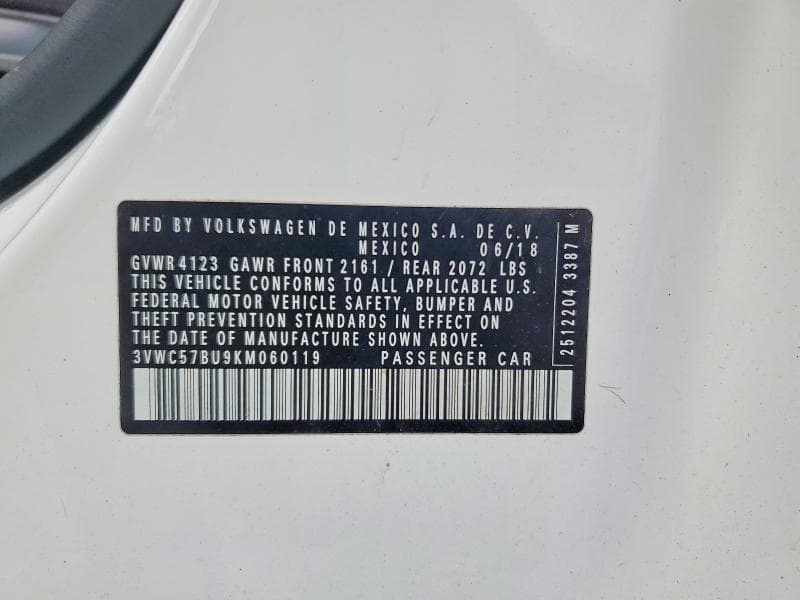 2019 VOLKSWAGEN JETTA S 12