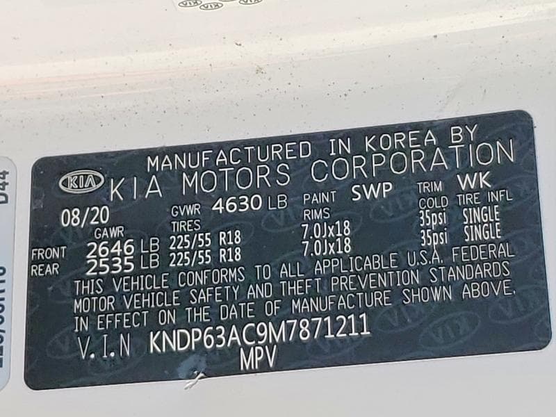 2021 KIA SPORTAGE S 14