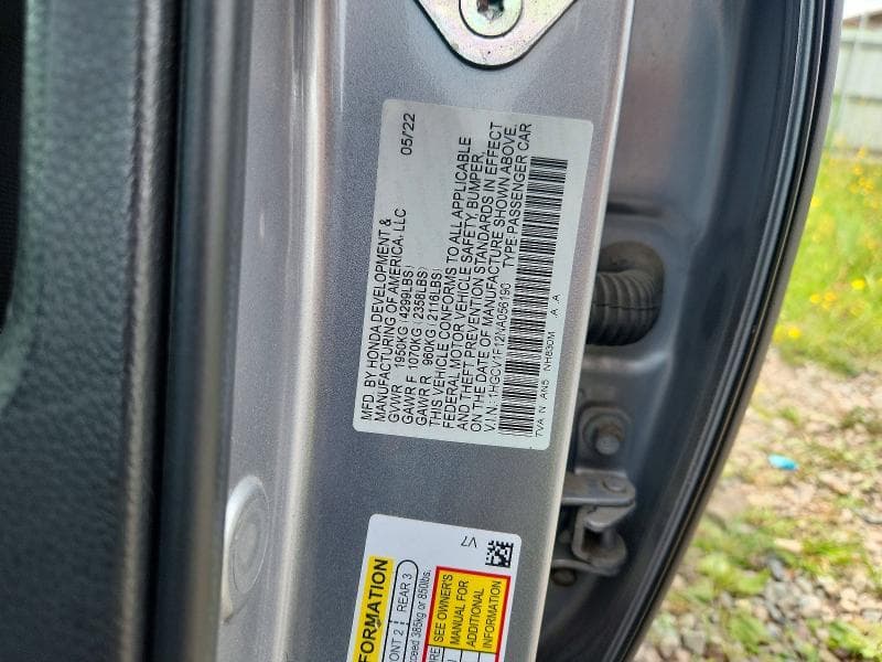 2022 HONDA ACCORD LX 12