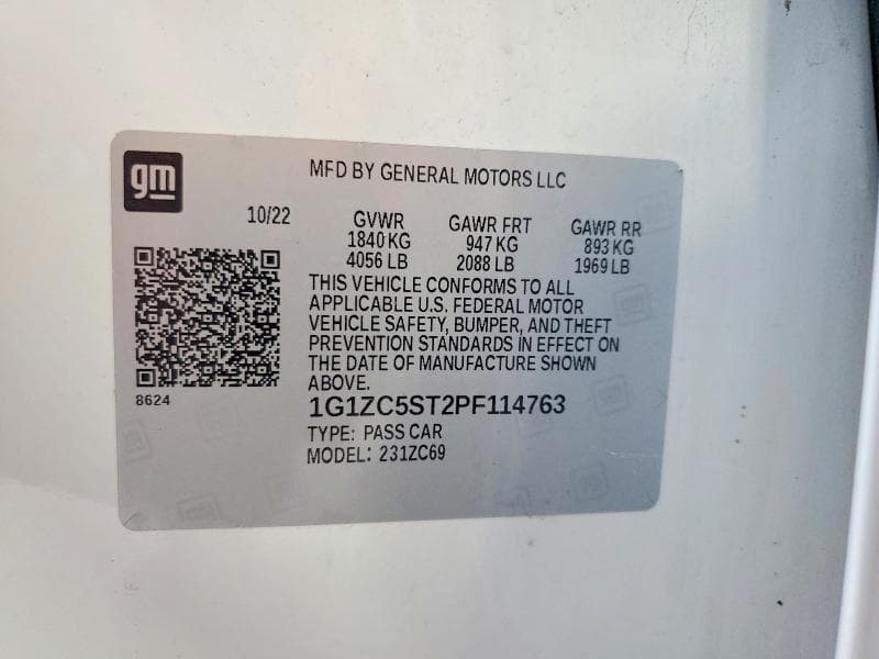2023 CHEVROLET MALIBU LS 12