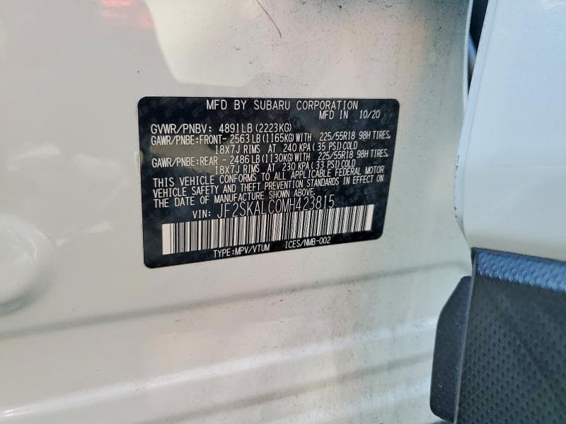 2021 SUBARU FORESTER SPORT 14