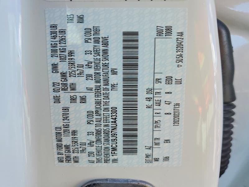 2022 FORD ESCAPE TITANIUM 14