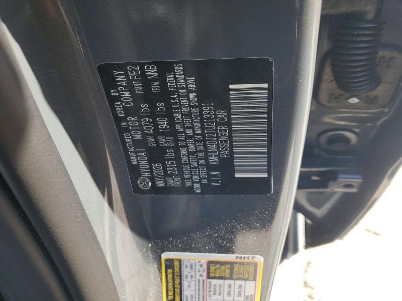 2026 HYUNDAI ELANTRA HYBRID BLUE 12