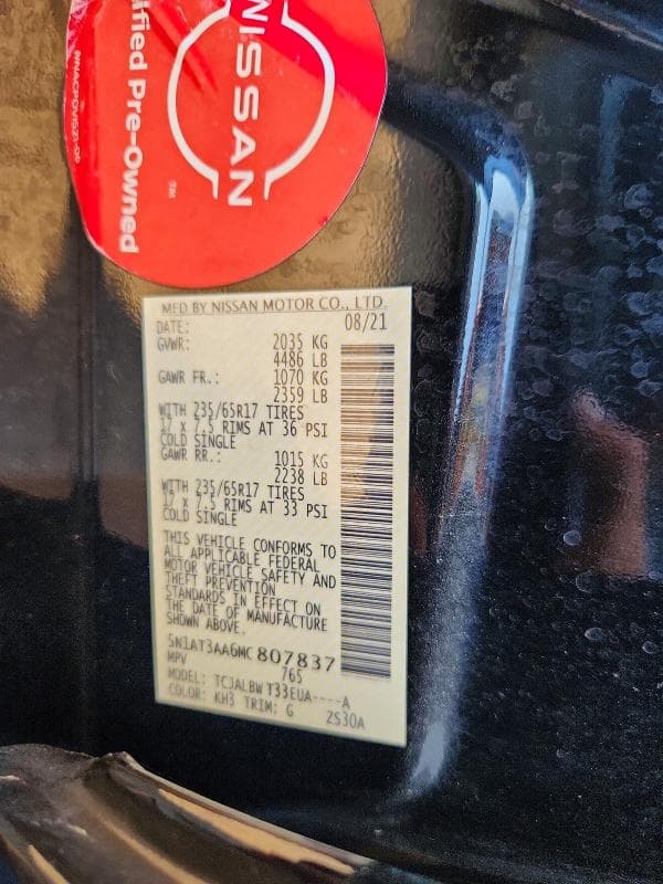 2021 NISSAN ROGUE S 14