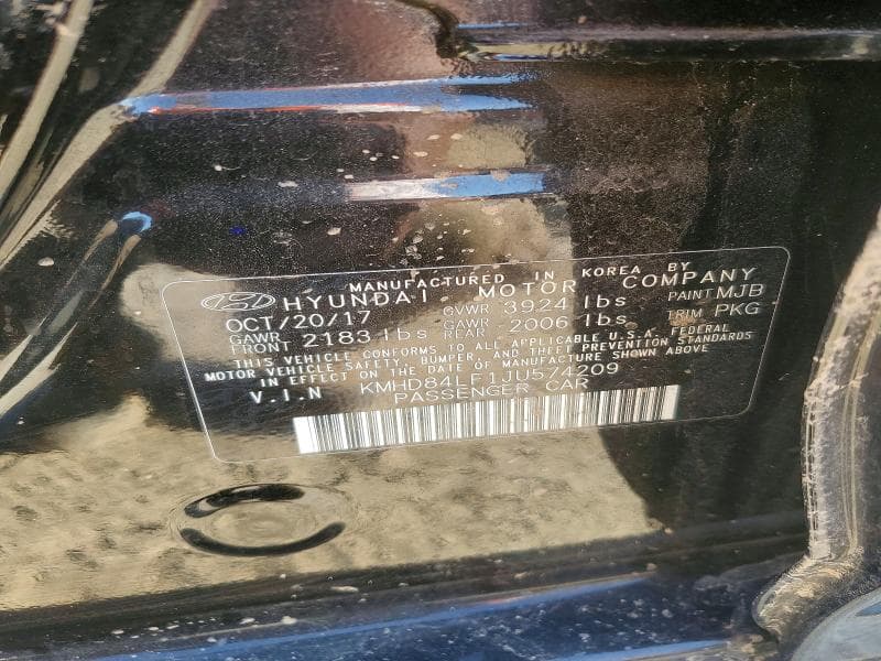 2018 HYUNDAI ELANTRA SEL 12