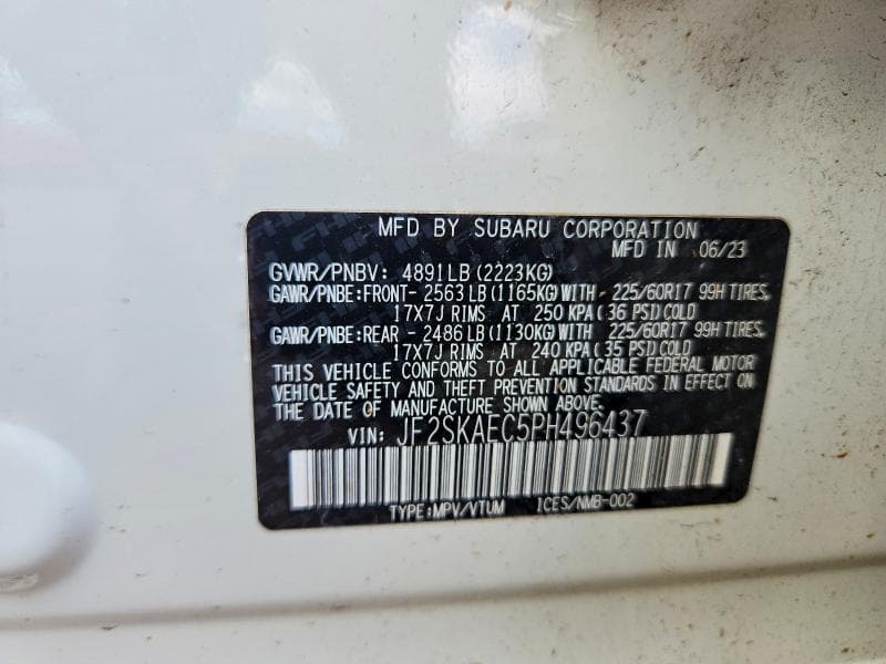 2023 SUBARU FORESTER PREMIUM 13