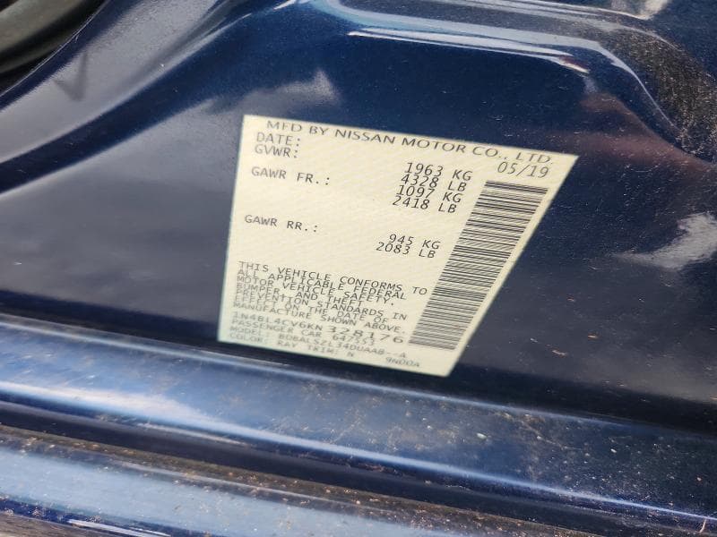 2019 NISSAN ALTIMA SR 12