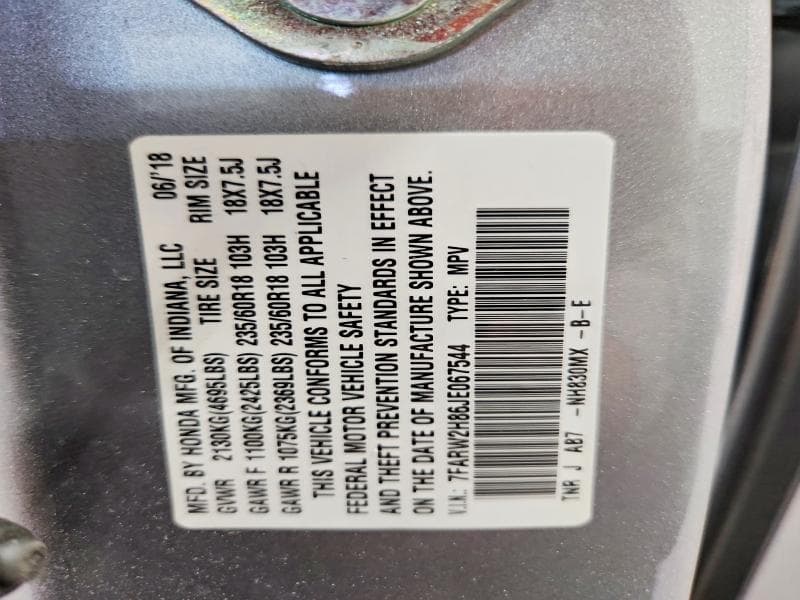 2018 HONDA CR-V EXL 13