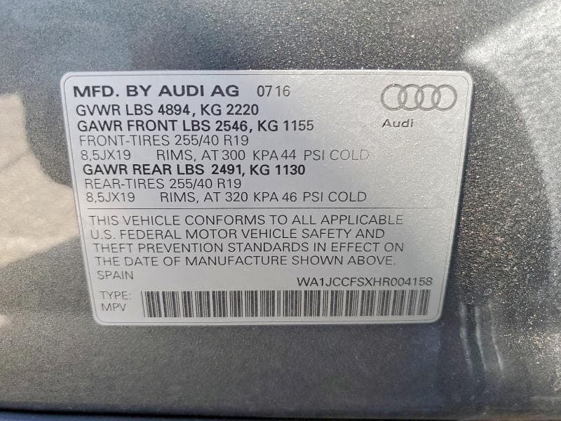 2017 AUDI Q3 PREMIUM PLUS 14
