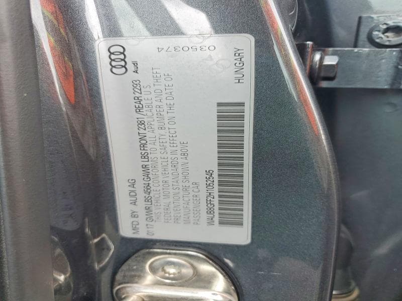 2017 AUDI A3 PREMIUM 12