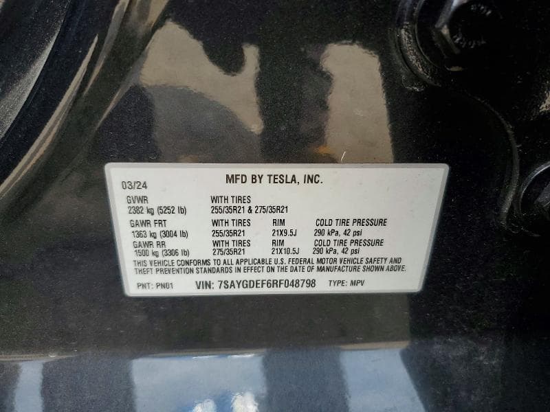 2024 TESLA MODEL Y 12