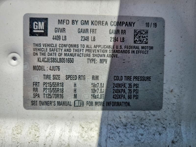 2020 BUICK ENCORE PREFERRED 13