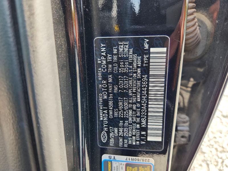 2017 HYUNDAI TUCSON SE 13