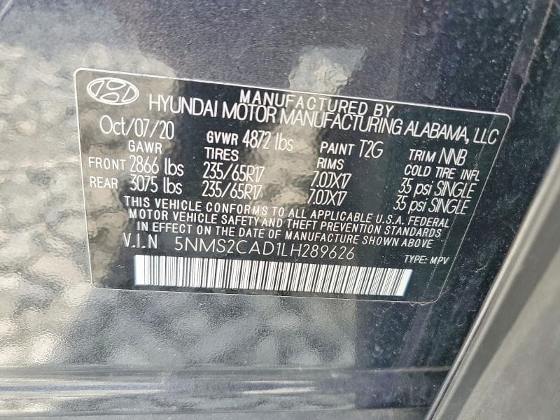 2020 HYUNDAI SANTA FE SE 13