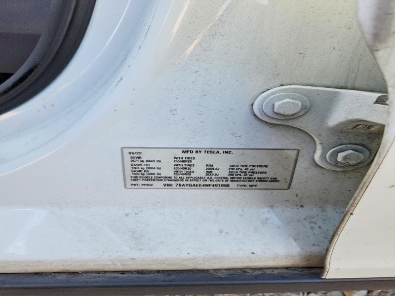 2022 TESLA MODEL Y 13
