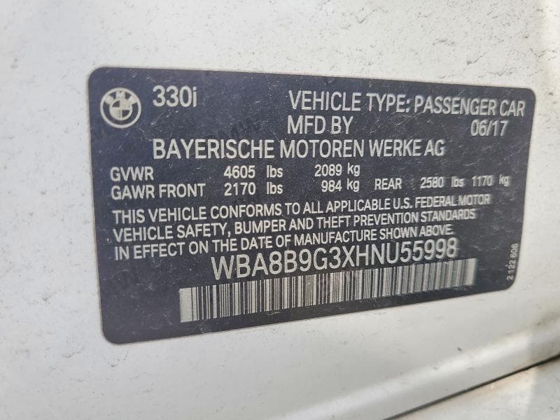 2017 BMW 330 I 12