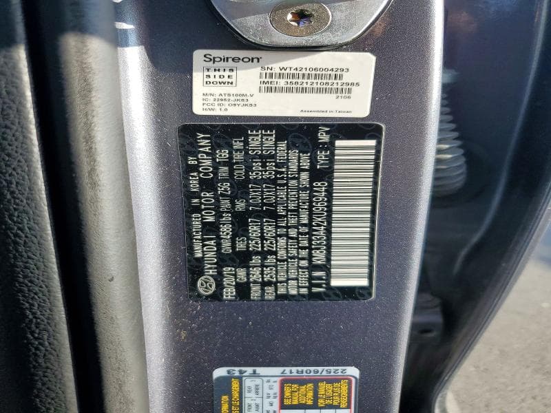 2019 HYUNDAI TUCSON VALUE 12