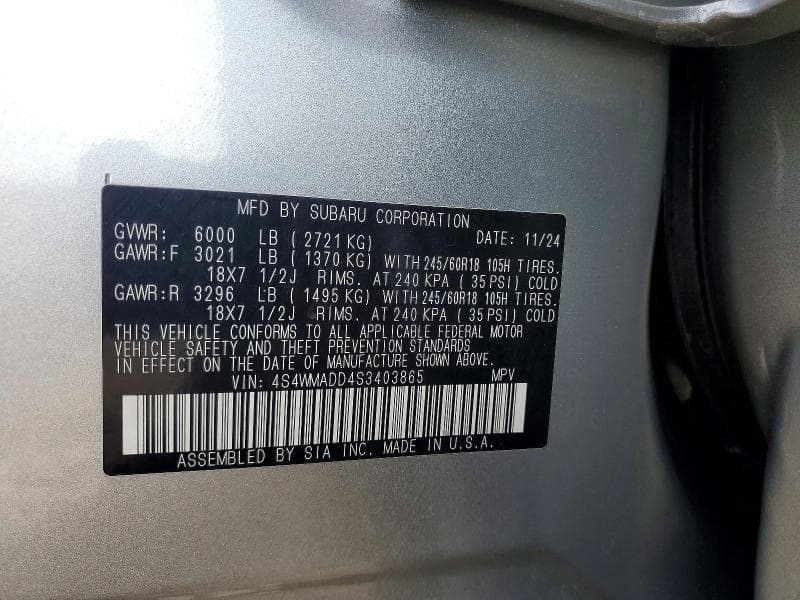 2025 SUBARU ASCENT PREMIUM 13
