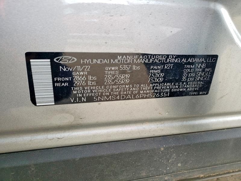2023 HYUNDAI SANTA FE LIMITED 12