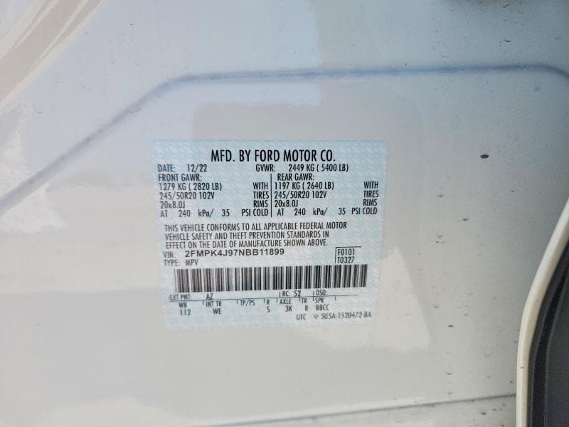 2022 FORD EDGE SEL 13