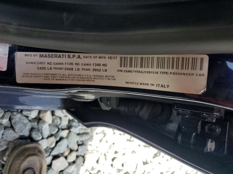 2018 MASERATI GHIBLI S 12