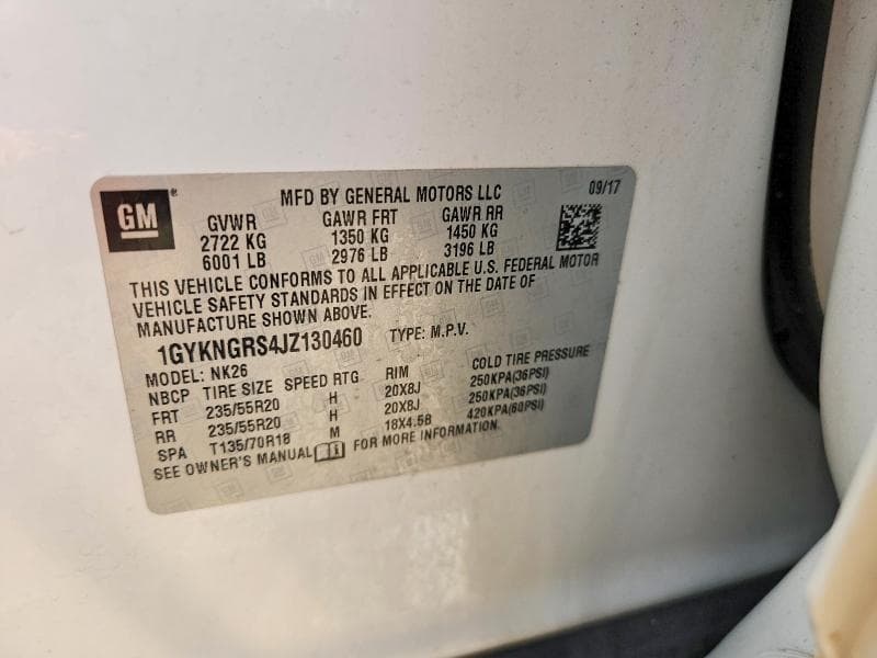 2018 CADILLAC XT5 PLATINUM 12