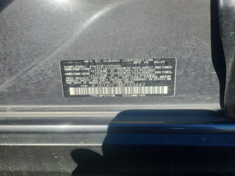 2021 SUBARU CROSSTREK PREMIUM 12