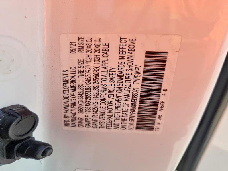 2021 HONDA PILOT ELITE 13