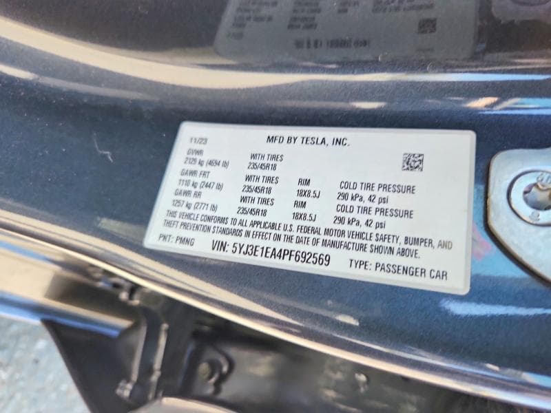 2023 TESLA MODEL 3 12