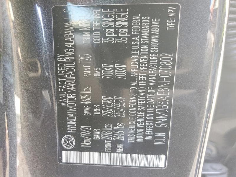 2022 HYUNDAI TUCSON SEL 12