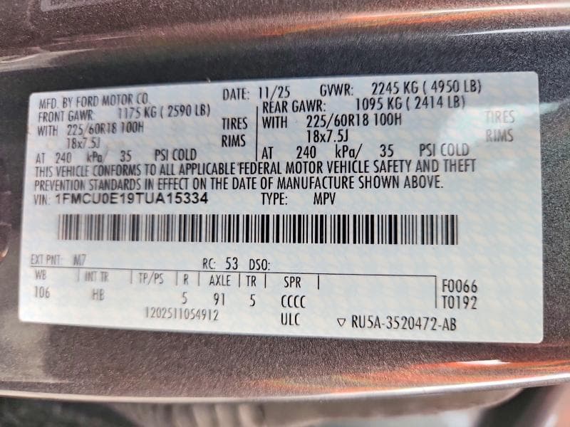 2026 FORD ESCAPE 12