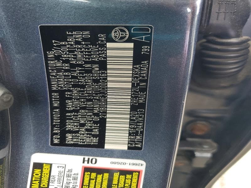 2018 TOYOTA COROLLA XSE 13