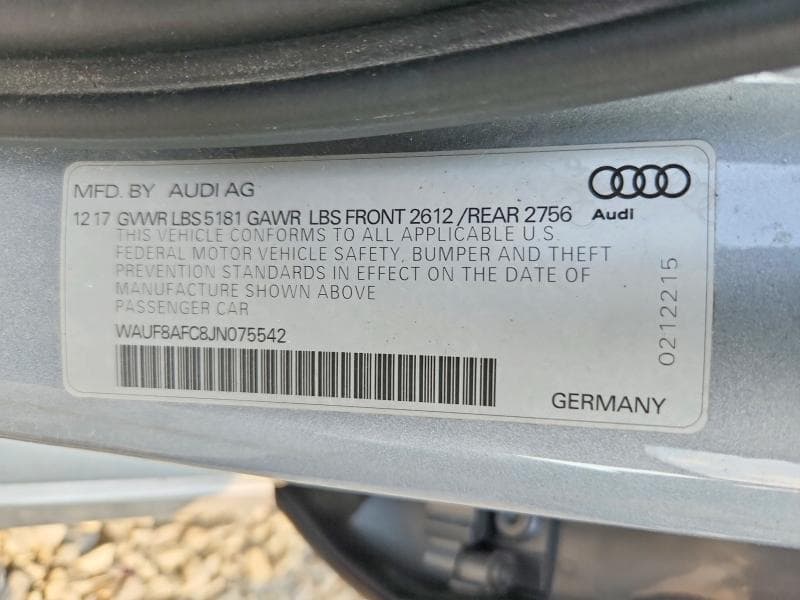 2018 AUDI A6 PREMIUM 12