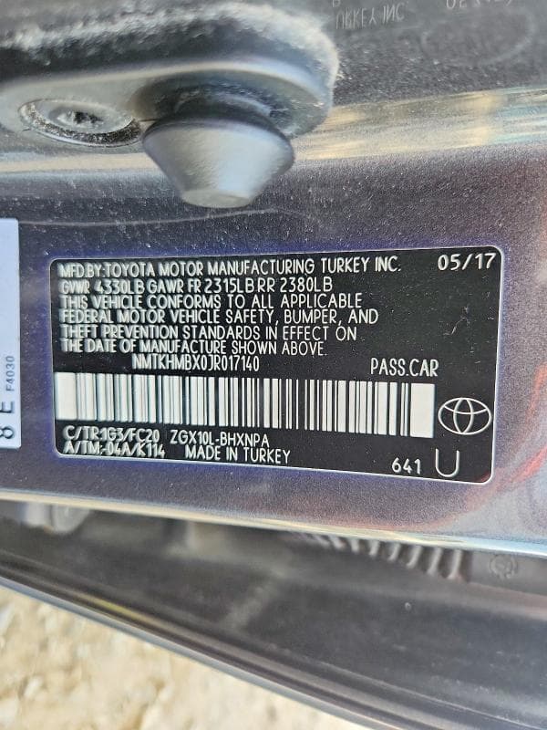 2018 TOYOTA C-HR XLE PREMIUM 13