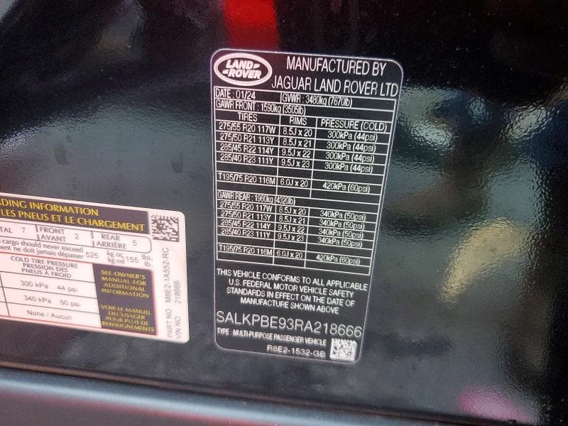 2024 LAND ROVER RANGE ROVER SE 13