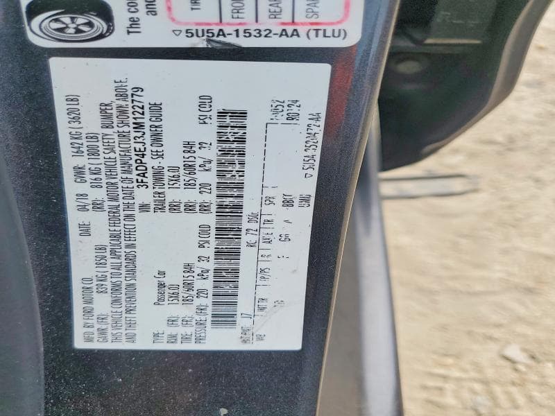 2018 FORD FIESTA SE 12