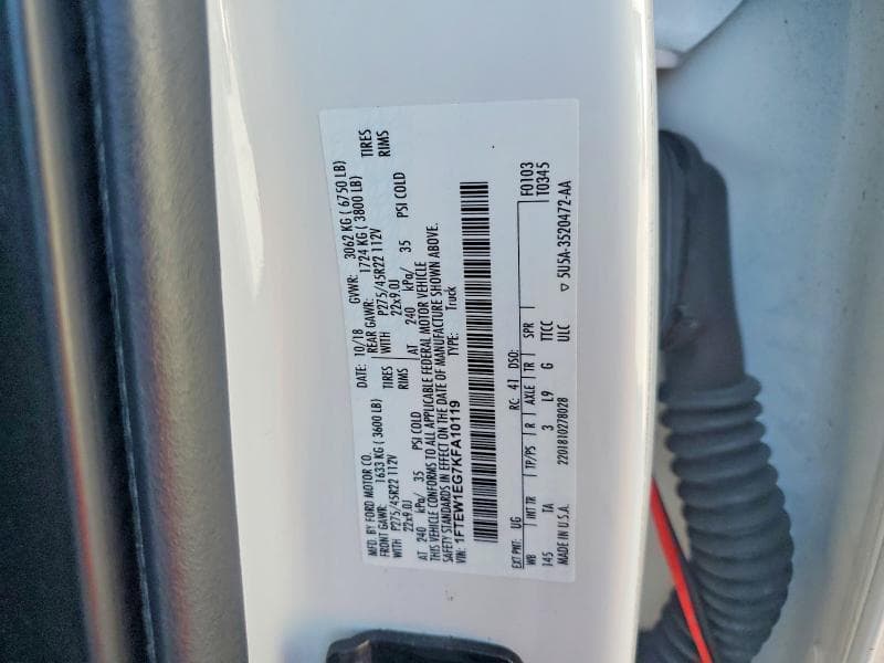2019 FORD F150 SUPERCREW 12